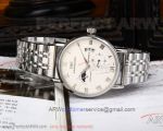 Perfect Replica IWC Portofino White Moonphase Dial Roman Markers 40mm Watch 